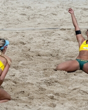Image: volleyball, beach, joy