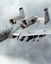 Image: Aviation, bomber, A-10, Thunderbolt 2, GAU-8A, missiles, twin-engine, aircraft