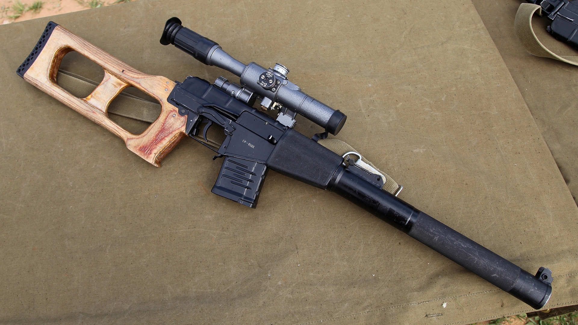 Image: Rifle, sight, silencer, weapons, VSS, Screw cutter, Vitaly V. Kuzmin