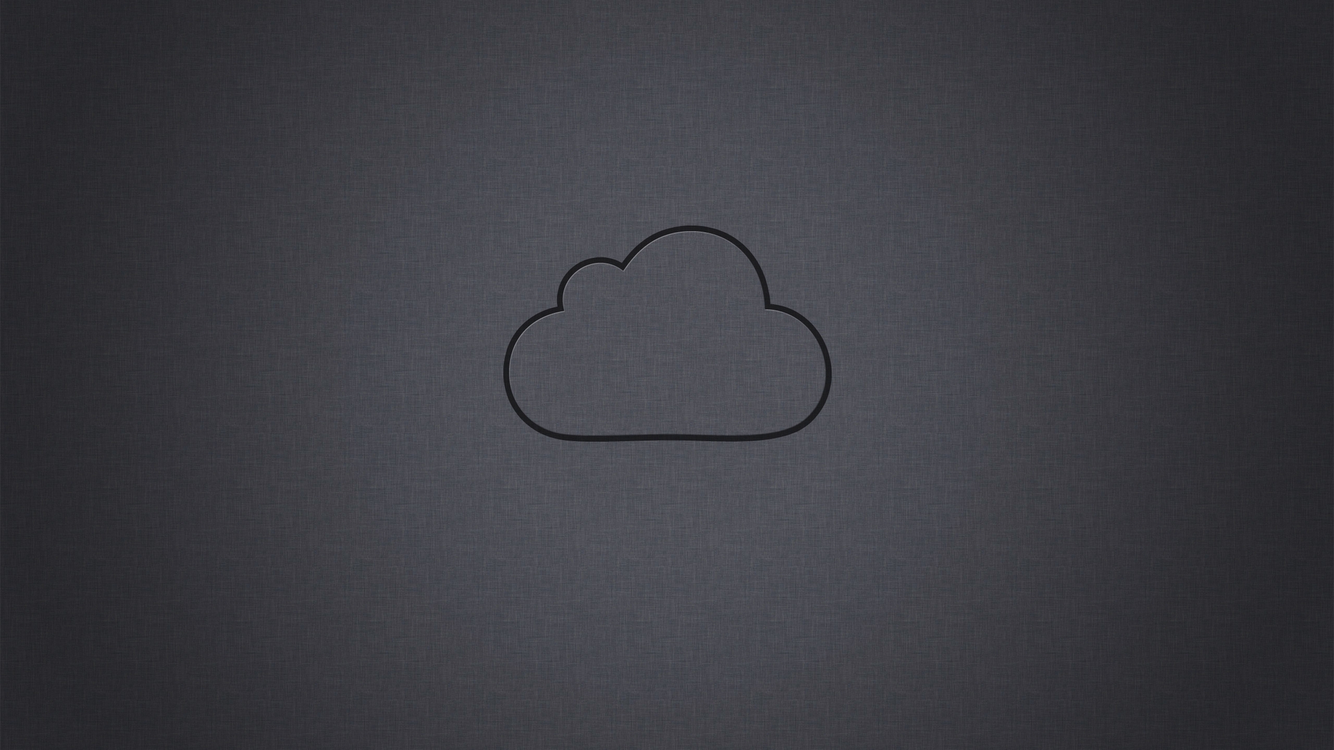 Image: Cloud, outline, gray background