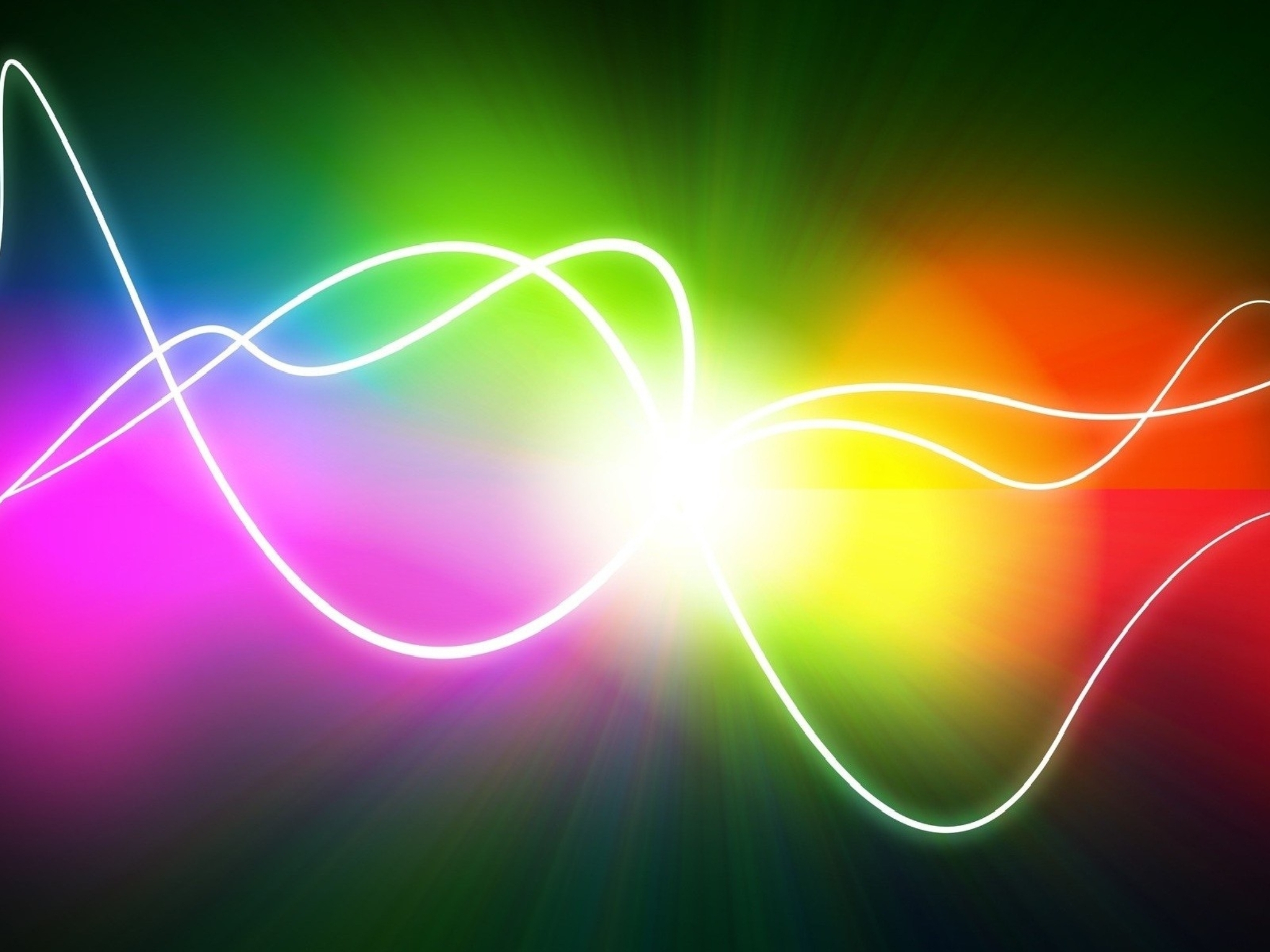Image: Rays, waves, light, color, spectrum