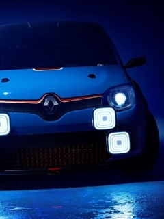 Картинка: Renault, Ренаулт, фары, тюнинг, свет, авто