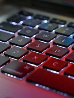 Картинка: Клавиши, кнопки, светятся, клавиатура, ноутбук, обозначения