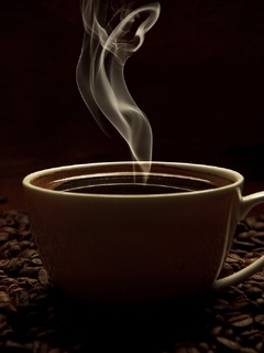 Image: Cup, mug, coffee, drink, grain, aroma