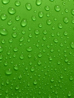Картинка: Капли, вода, фон, зелёный