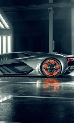 Картинка: Lamborghini, Terzo, Ламборджини, гоночная, спортивный автомобиль, Италия, свет