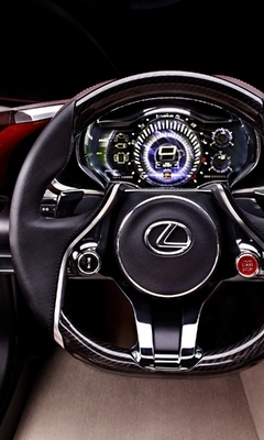 Image: Lexus, LF-LC, concept, hybrid, interior, steering wheel, instrument panel, speedometer