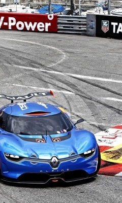 Image: Renault, Alpine, A 110-50, Concept, track, in turn, tire tracks