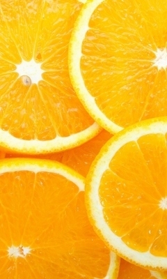 Картинка: Апельсин, кружочки, оранжевый