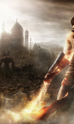 Картинка: Prince of Persia, The Forgotten Sands, нежить, песок, город, принц, меч, магия