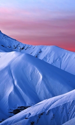 Картинка: Снег, горы, небо, пик, вершина