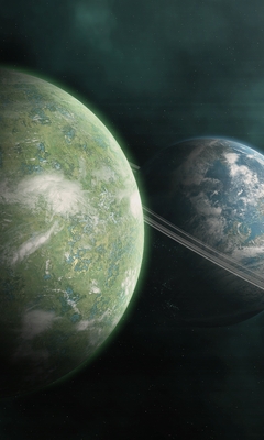 Картинка: Планеты, Kepler 684-C, кольца