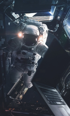 Image: space, astronaut, vehicle, spacesuit