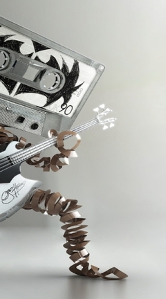 Image: Tape, film, guitar, axe, game