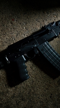 Image: Automatic, AK-47, black, dark, texture