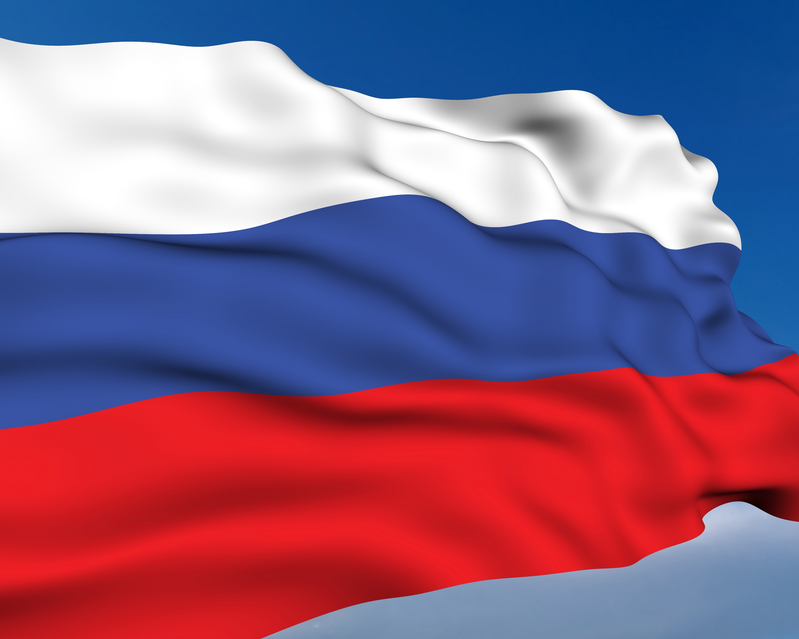 Картинка: Флаг, Россия, небо