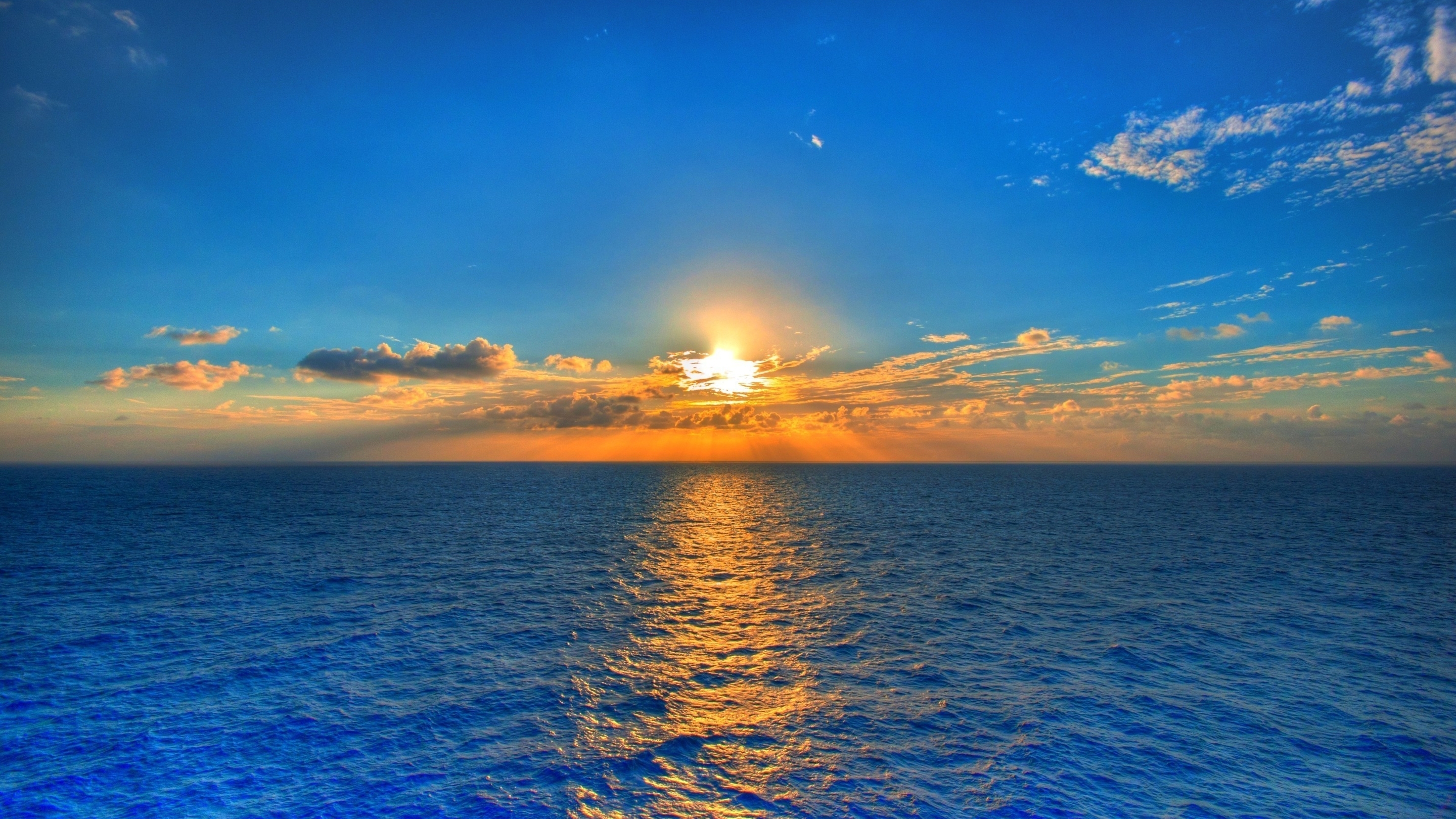 Картинка: Солнце, море, небо, облака