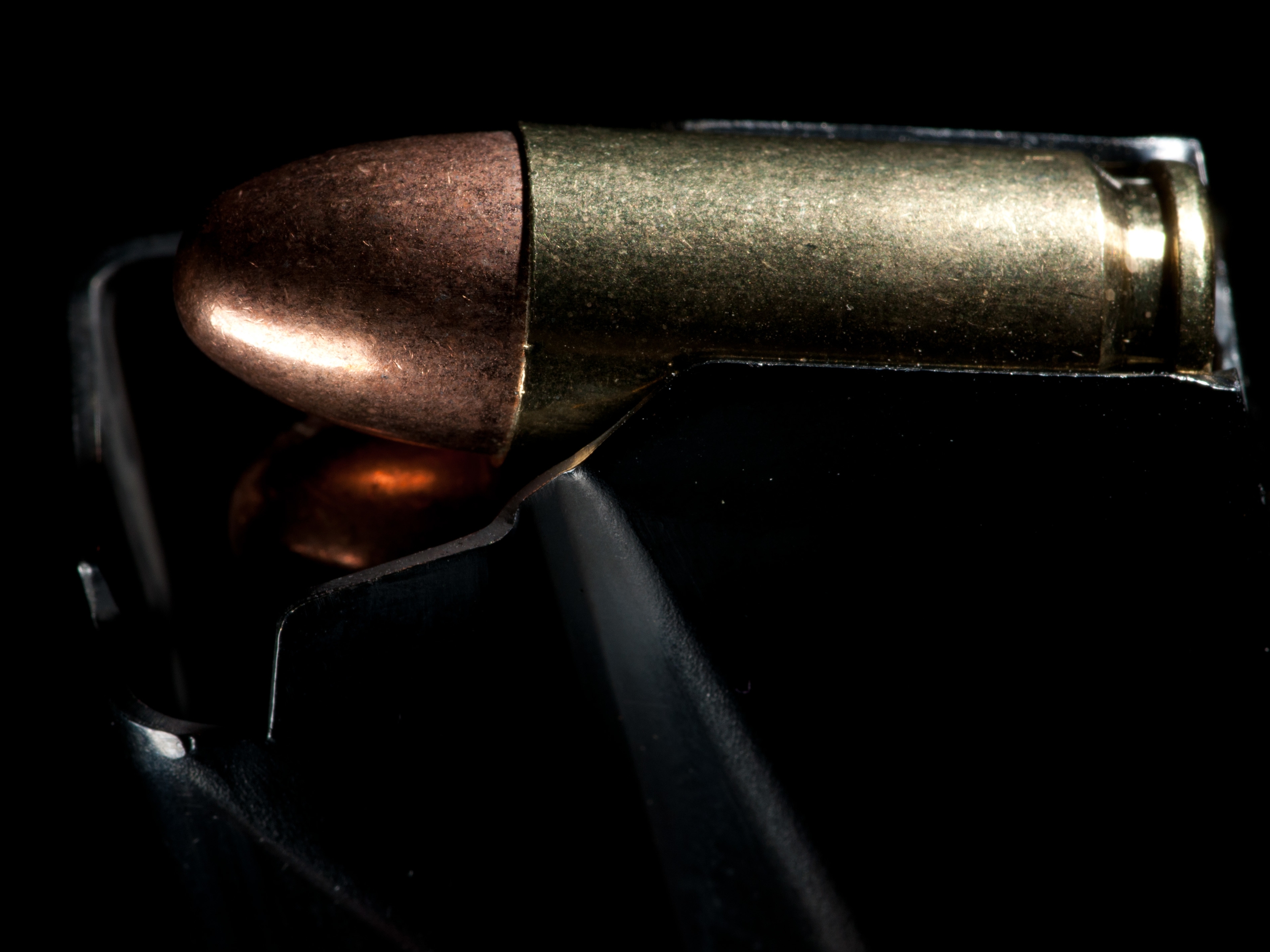 Image: Ammo, 9mm, shop, macro, bullet, sleeve