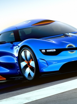 Image: Renault, Alpine, A110-50, Concept, blue, sports car