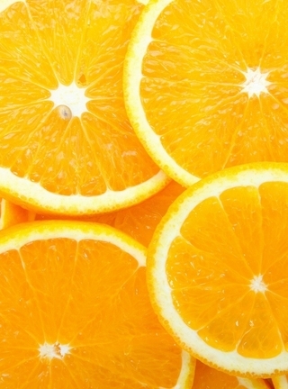 Картинка: Апельсин, кружочки, оранжевый