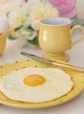 Image: Breakfast, morning, fried egg, plate