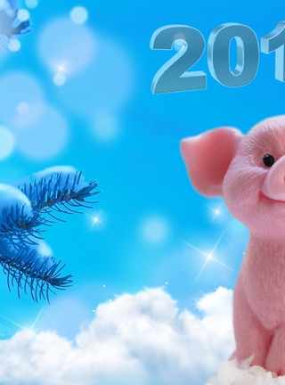 Картинка: свинка, новый год, праздник