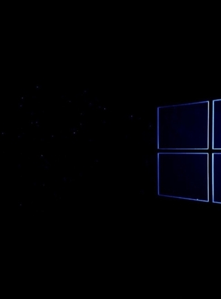 Image: Windows 10, stars, squares, window, space, darkness