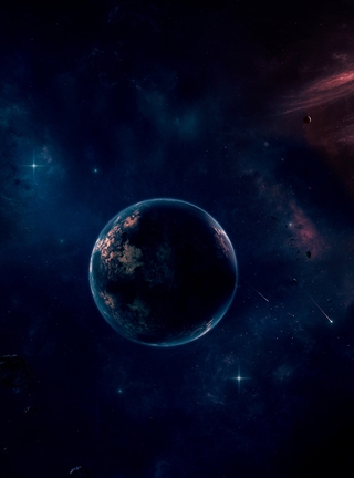 Image: Planet, space, stars, objects