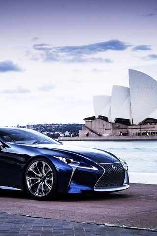 Image: Lexus, LF-LC blue, concept, hybrid, blue opal, Sydney, Opera House, promenade