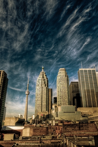 Image: Toronto, Canada, city, metropolis, CN tower, tower, building, skyscrapers, sky