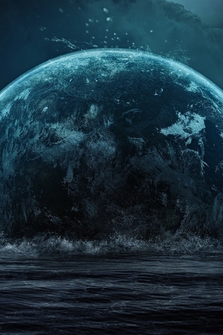 Картинка: планета, вода, небо