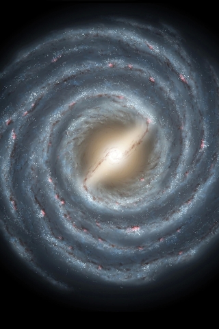 Картинка: Галактика, спиралевидная, рукава, перемычка, Млечный путь, космос