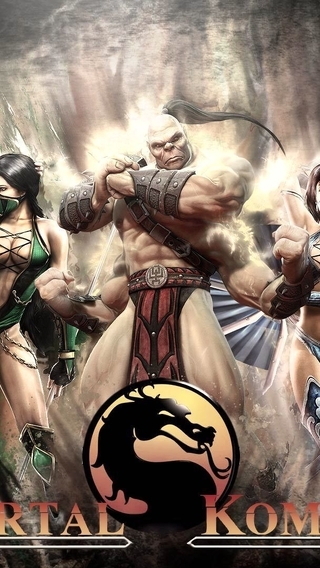 Картинка: Mortal Kombat 9, Goro, Jade, Scorpion, Kitana, Raiden, бойцы