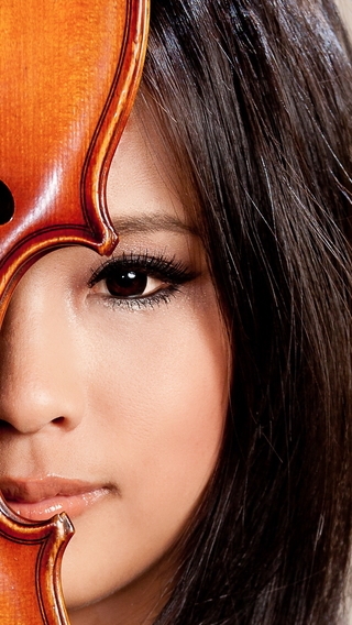 Image: Violin, strings, girl, look