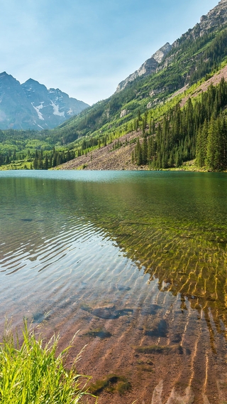 Картинка: природа, озеро, горы, прозрачная вода, горное озеро