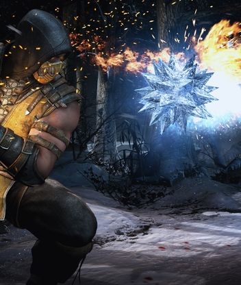 Image: Mortal kombat 10, battle, fight, freeze, Scorpion, Sub-Zero