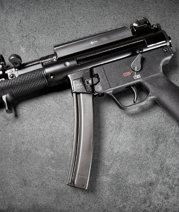 Картинка: Пистолет-пулемёт, HK SP5K, 9mm, текстура, серый фон, Heckler & Koch GmbH