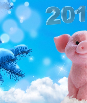 Картинка: свинка, новый год, праздник