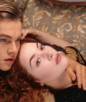 Image: Leonardo Dicaprio, Kate Winslet, Titanic, Film, couple, posing, actors