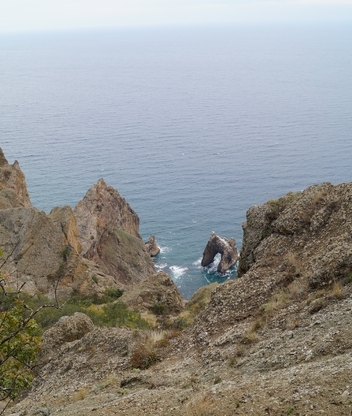 Image: Kara-Dag, Crimea, sea, mountains