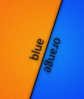 Картинка: blue, orange, голубой, оранжевый, линия, фон
