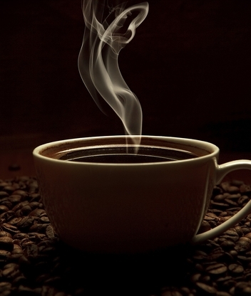Картинка: Чашка, кружка, кофе, напиток, зёрна, аромат