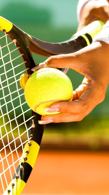 Картинка: Теннис, спорт, ракетка, мяч, подача