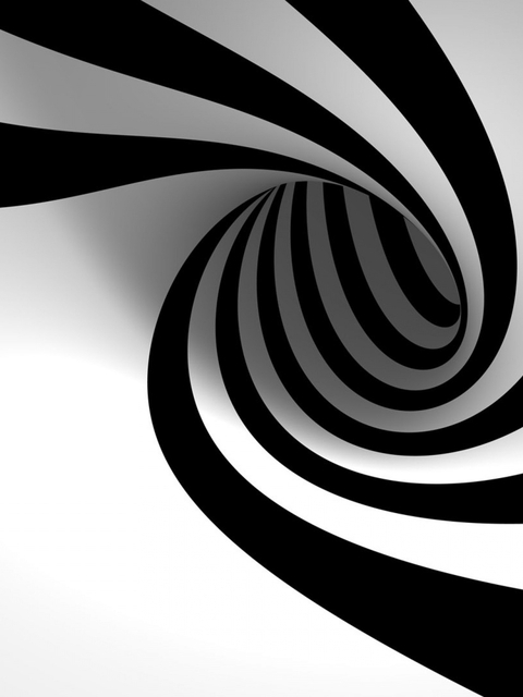 Image: Black, white, line, curve, spiral, background