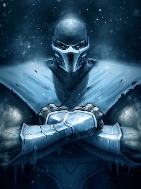 Картинка: Sub-Zero, Ниже Нуля, боец, смертельная битва, Mortal Kombat, арт