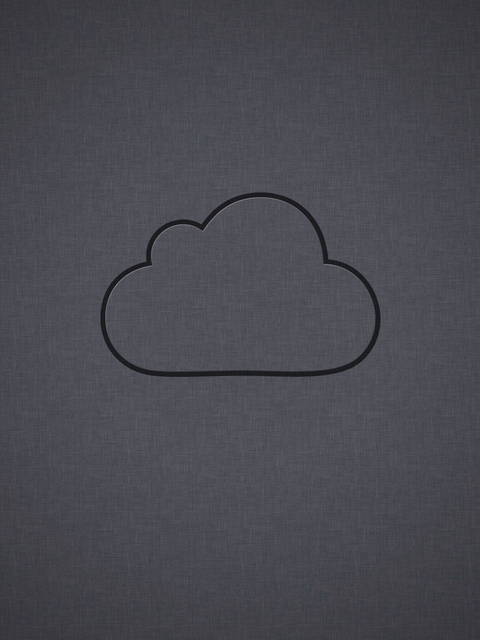 Image: Cloud, outline, gray background