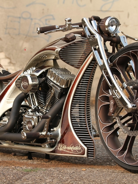 Картинка: Мотоцикл, thunderbike, кастом-байк, тюнинг, Harley Davidson