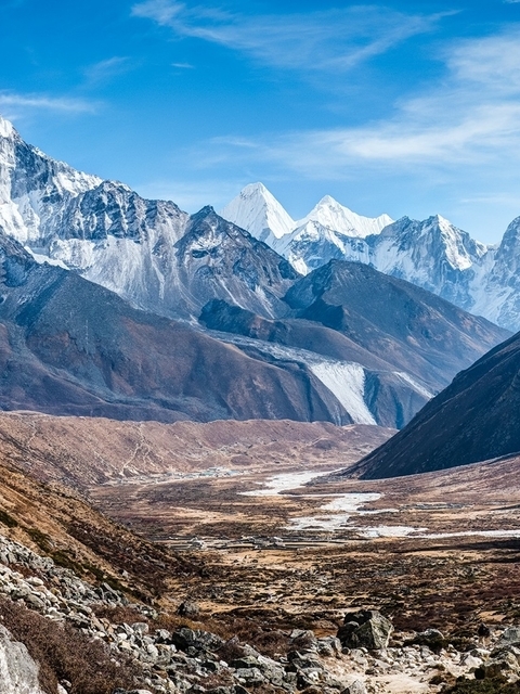Картинка: Ама-Даблам, Гималаи, вершина, гора, горный хребет