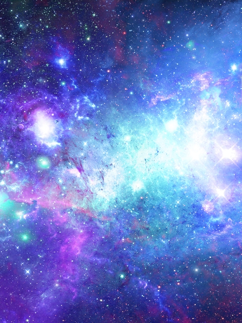 Картинка: Космос, система, туманность, огни, звёзды, блики, мерцания