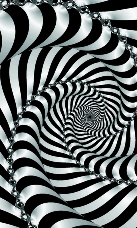 Image: Black, white, 3d graphics, swirls
